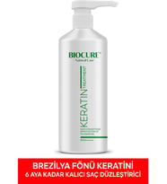 Biocure Saç Düzleştirici Keratin Bakımı Brezilya Fönü 500 Ml Kokusuz Dumansız
