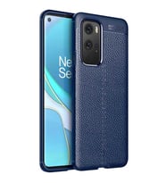 One Plus 9 Pro Kılıf Deri Tarzı Niss Silikon Case (Lacivert)