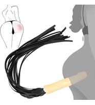Ultra Realistik Yapay Penis Fetiş Deri Kırbaç 18 CM BDSM  Vajina Dildo Kamçı