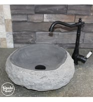 Sipahi Marble Bazalt Antrasit Doğal Dizayn Lavabo