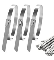 Powermaster 304 Paslanmaz Çelik Kablo Bağı 7.9x200 Mm 100 Lük Paket Klip Klemens Çırt