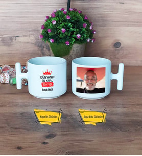 Dayıya Hediye Kupa Bardak T Fotoğraflı Dayıya Doğum Günü Hediyesi