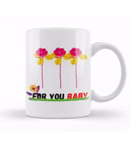 FOR YOU MY Daddy Flowers Kupa Bardak Porselen