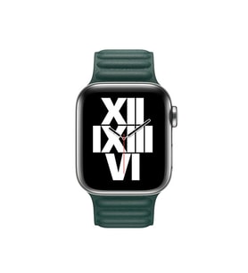 Lexroo Watch Ultra 49mm Kordon KRD-34 Deri Strap Kayış - Koyu Yeşil