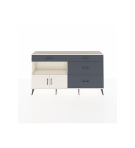 Arges Konsol Tek Raflı 4 Çekmeceli 2 Kapaklı 176x30x99 Aytaşı-Aytaşı/Antrasit