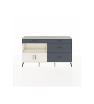 Arges Konsol Tek Raflı 4 Çekmeceli 2 Kapaklı 176x30x99 Aytaşı-Aytaşı/Antrasit