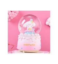 Cinnamoroll Büyük Boy Kar Küresi Işıklı, Müzikli, Püskürtmeli, Pembe, 16X12 (K.Pembe)