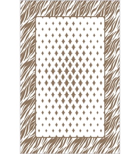 Eliana Home Baskılı, Yıkanabilir Kaymaz Taban Salon Halısı LNA0647 100x150 cm (Kahverengi)