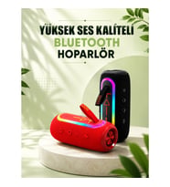 Flip6 Max Kırmızı Kablosuz Bluetooth Hoparlör Taşınabilir Uzun Pil Ömrü