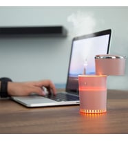 Lattice Ortam Nemlendirme Dezenfektan Buhar Makinesi (Pembe) Usb ( Lisinya )