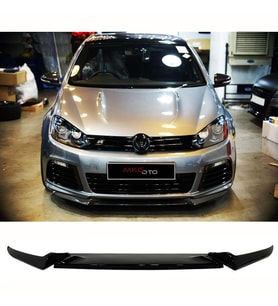 Vw Golf 6 R Ön Lip Piona Black 3 Prç Abs Plastik 2008 - 2012