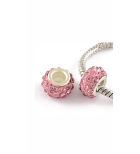 Taşlı çelik charm