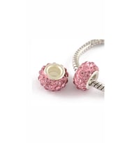 Taşlı çelik charm