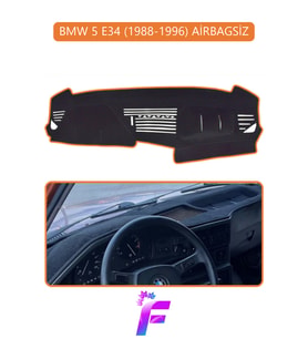 BMW E34 AİRBAGSİZ (1988-1996) Torpido Örtüsü Güneşten Korur Kolay Montaj Tam Uyum C94
