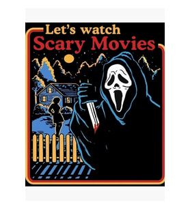 Korkunç Filmler Scream Horror Tablo Ahşap Poster Dekoratif Izleyelim