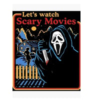 Korkunç Filmler Scream Horror Tablo Ahşap Poster Dekoratif Izleyelim