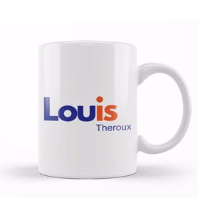 Louis Theroux FedEx Logo Kupa Bardak Porselen