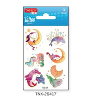 Tanex 7,5x10,5mm Gezegen-Uzay Mini Tatoo TNX-26417