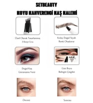 Kaş Doldurma Tırtıklı Şekillendirme Koyu Kahverengi Kalemi