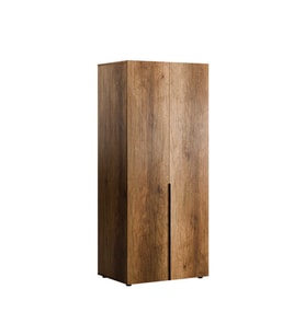 Oryana 2 Kapaklı Ara Bölmeli Gardırop-Koyu Ceviz 90x210x62 cm