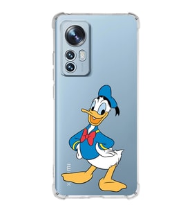 Xiaomi Mi 12 Pro Uyumlu Köşe Korumalı Antişok Kapak Donald Duck Tasarımlı Şeffaf  Kılıf