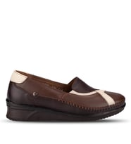 FORELLİ YONCA-H KADIN COMFORT DERİ AYAKKABI KAHVE
