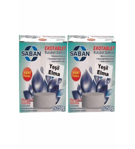 Nem Alıcı Rutubet Giderici Yedek Tablet 2'li 2 x 250 Gram Yeşil Elma