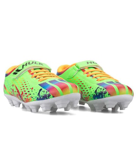 HULK 129 Filet Cırtlı Çocuk Futbol Krampon NEON YEŞİL_NEON ORANJ (Neon Yeşil - Turuncu)