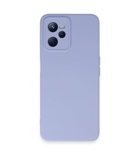 Realme C35 Kılıf Nano İçi Kadife Silikon - Lila