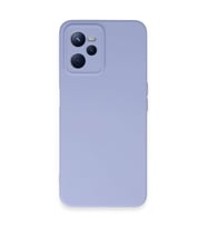 Realme C35 Kılıf Nano İçi Kadife Silikon - Lila