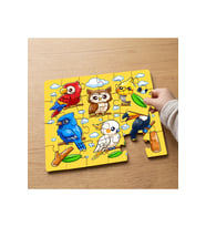 Sevimli Kuşlar Tasarımlı 24 Parça Ahşap Çocuk Puzzle MPK0347