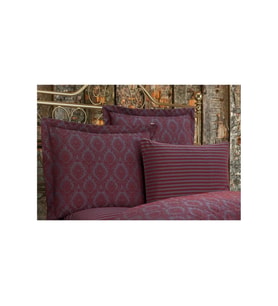 Monaco Bambu Jakar Kumaş Bordo Ikili Oksford Yastık Kılıfı 60x80 Cm 1323