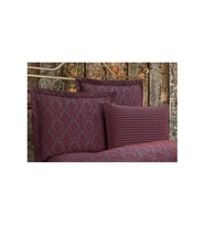 Monaco Bambu Jakar Kumaş Bordo Ikili Oksford Yastık Kılıfı 60x80 Cm 1323