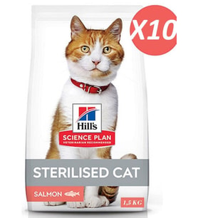 Hills S.P.Somonlu Kısırlaştırılmış Yetişkin Kedi Maması 15 Kg
