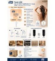 Tork 420662 Lüx Mini Vücut Sıvı Sabunu/Şampuanı 475 ml x 8 Paket