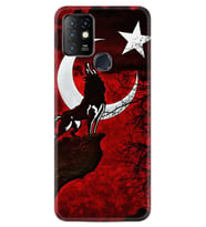 INFINIX Hot 8 9 10 11S Hot 10 Play 10T Kılıf Desemli Silikon Wolf and Moon 2 1381