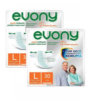 Evony  Premium Hasta Bezi Belbantlı Large 30 lu 2 Adet