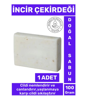 Doğal Güzel Kokulu Cilt Güzelleştirici Yaşlanma Karşıtı Organik İncir Çekirdeği Sabunu 1 Adet