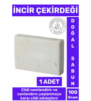 Doğal Güzel Kokulu Cilt Güzelleştirici Yaşlanma Karşıtı Organik İncir Çekirdeği Sabunu 1 Adet