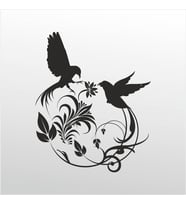 Folyo Sticker Kuş Deseni ADKPQUY749 200cm Uzunluk (Karışık)