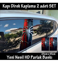 örümcek kostüm folyo - 2kapı için 2adet sticker kaplama - tuning modifiye