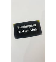 Teşekkür Kartı 5x8 Cm 50 Adet