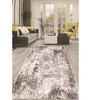 Dijital Kaymaz Taban Yıkanabilir Modern Renkli Salon Halısı Mutfak Halısı Yolluk ND-HT-133 (Gri)