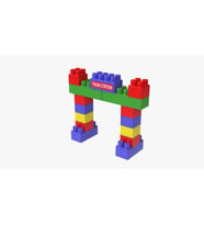 Eğlenirken Öğreten Alfabe Tren Blocks Set - 52 Parça (Çok Renkli)