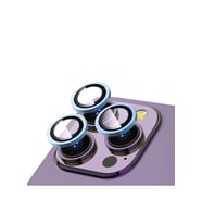 Apple iPhone 13 Pro Max Uyumlu Zore CL-12 Premium Safir Parmak İzi Bırakmayan Anti-Reflective Kamera Lens Koruyucu (Açık Mavi)