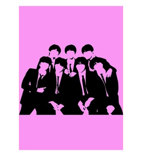 Bts Grup Üyeleri Tablo Ahşap Poster Dekoratif Kod3377