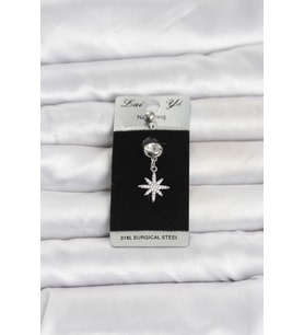 316L Cerrahi Çelik Sallantılı Kutup Yıldızı Model Göbek Piercing TJ-PR1380