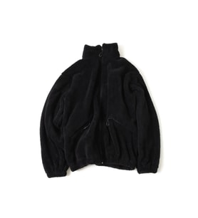 Cepli Siyah Fermuarlı Oversize Pelüş Ceket (Gri)