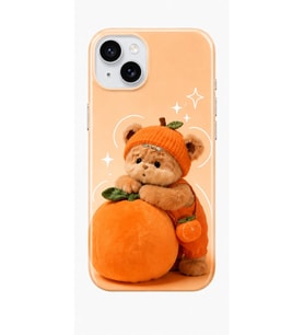 iPhone 15 Tiny Bear Collection Çift Katmanlı Essential Tough Telefon Kılıfı
