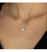 AŞK 925 AYAR SWAROVSKİ TAŞLI KOLYE